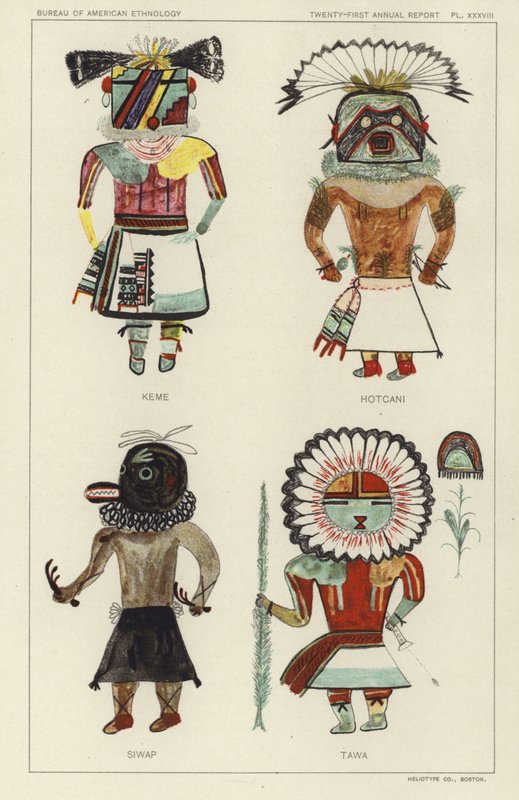 Keme, Hotcani, Siwap, Tawa (värilitografia). tekijältä American School