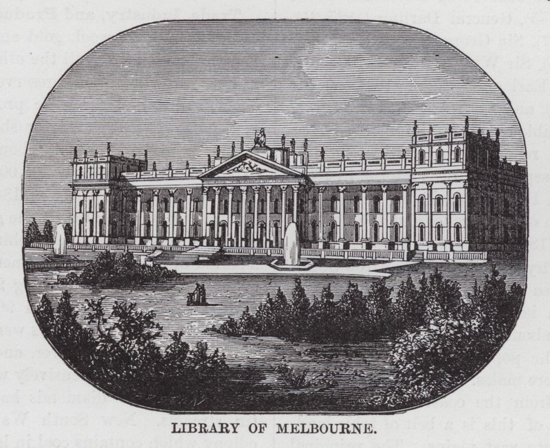 Melbournen kirjasto (kaiverrus) tekijältä American School