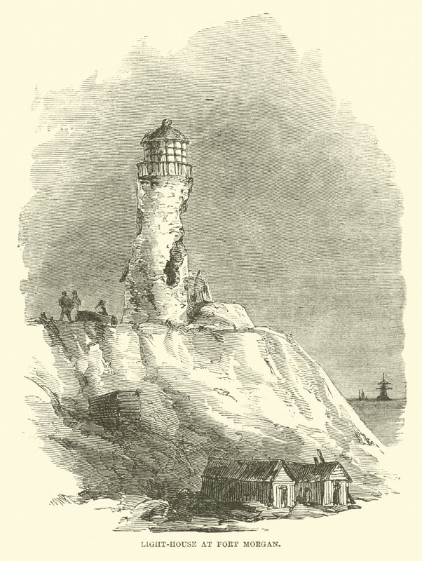 Majakka Fort Morganissa, elokuussa 1864 tekijältä American School