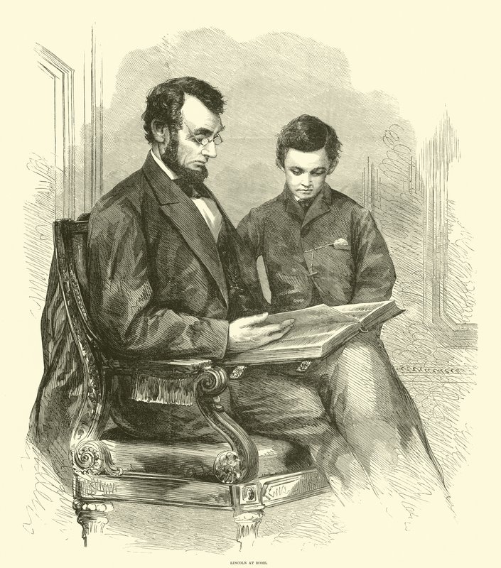 Lincoln kotona, huhtikuussa 1865 tekijältä American School