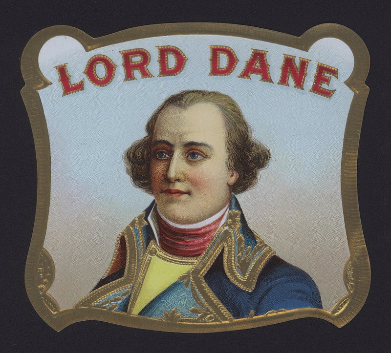 Lord Dane, sikarin etiketti (chromolitho) tekijältä American School