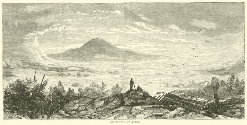 Lost Mountain at Sunrise, kesäkuu 1864 tekijältä American School