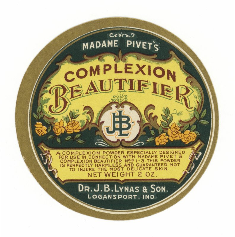 Madame Pivets Complexion Beautifier, etiketti tekijältä American School