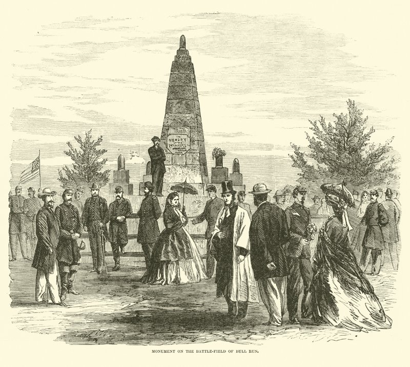 Muistomerkki Bull Runin taistelukentällä, syyskuu 1862 tekijältä American School