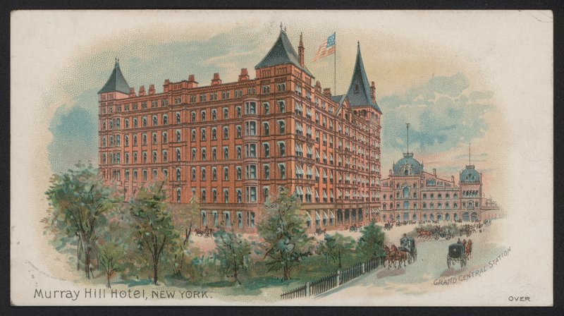 Murray Hill Hotel, New York, USA (värillinen kaiverrus) tekijältä American School