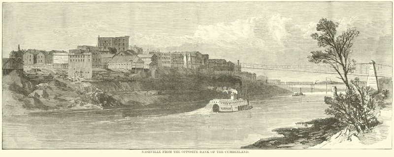 Nashville Cumberlandin vastarannalta joulukuussa 1864 tekijältä American School