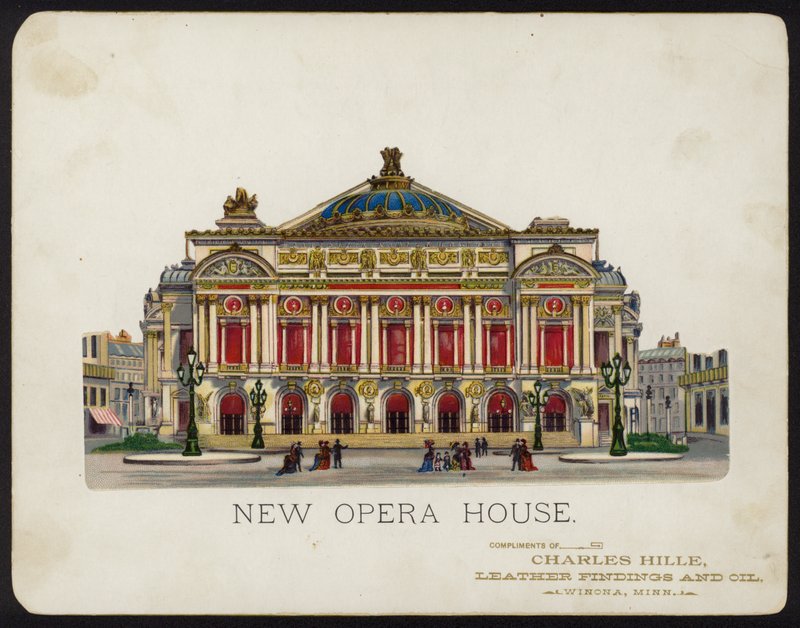Palais Garnier -oopperatalo, Pariisi, Ranska (chromolitho) tekijältä American School