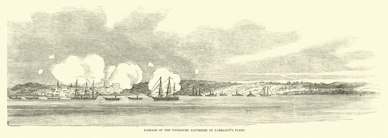 Farragutsin laivaston Vicksburg-akkujen kulku, kesäkuu 1862 tekijältä American School