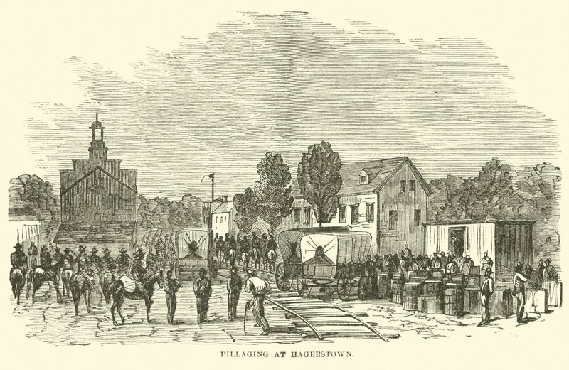 Ryöstö Hagerstownissa, heinäkuussa 1864 tekijältä American School