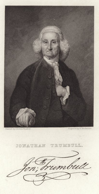 Jonathan Trumbullin muotokuva tekijältä American School