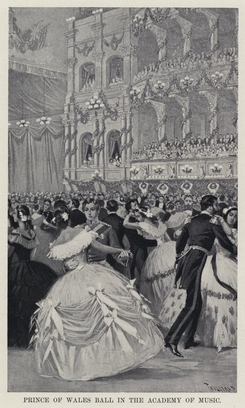 Prince of Wales Ball Musiikkiakatemiassa (litho) tekijältä American School
