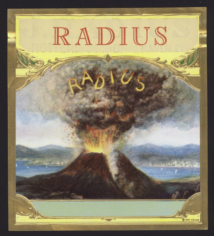 Radi, volcà en erupció (chromolitho)finlandès tekijältä American School