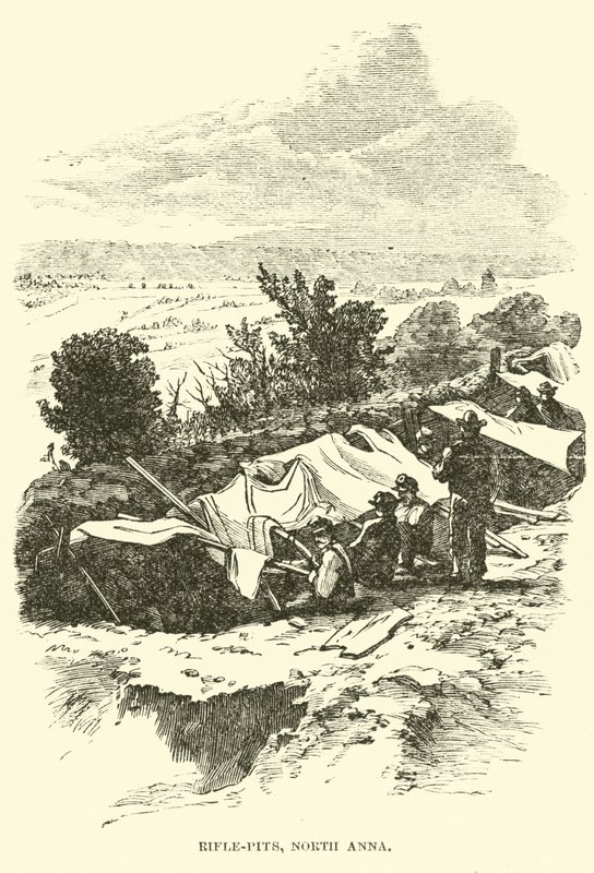 Rifle-kuopat, North Anna, toukokuu 1864 tekijältä American School