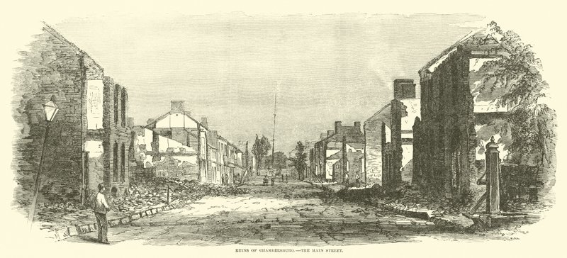 Chambersburgin rauniot, Main Street, syyskuu 1864 tekijältä American School