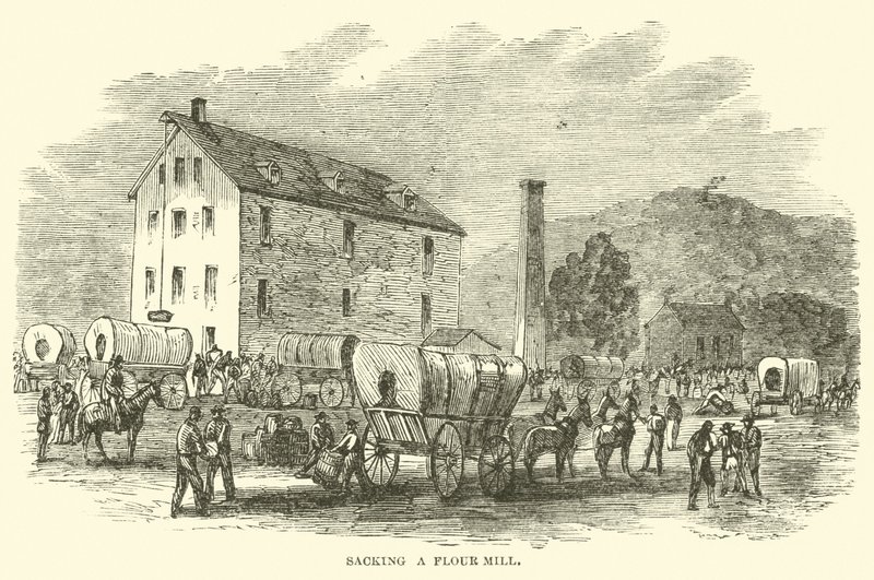 Jauhomyllyn potkut, heinäkuu 1864 tekijältä American School