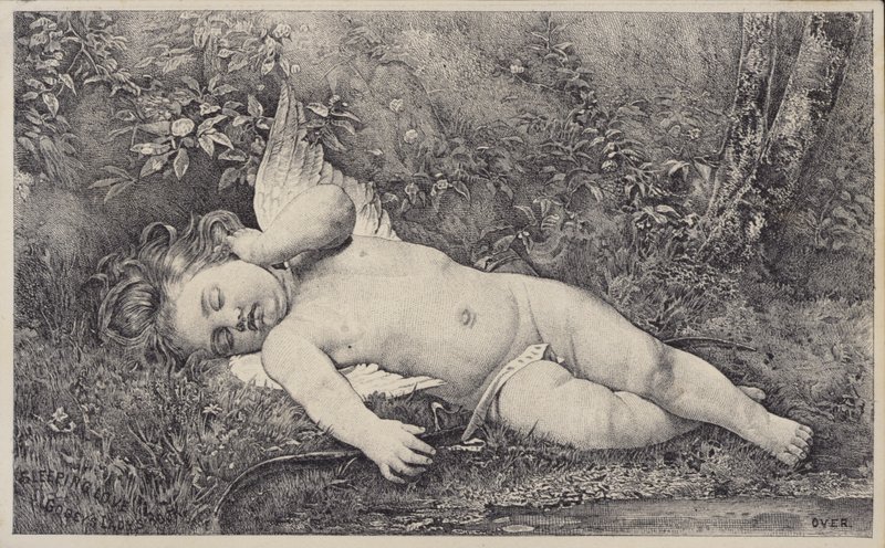 Sleeping Love, kauppakortti Godey