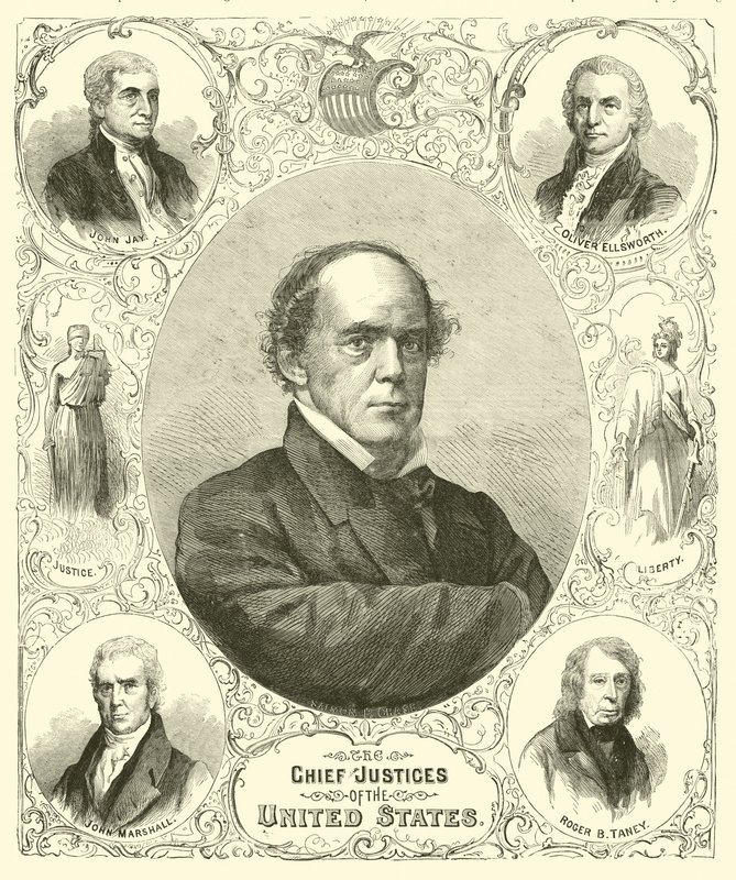 Yhdysvaltain päätuomarit, elokuu 1864 tekijältä American School