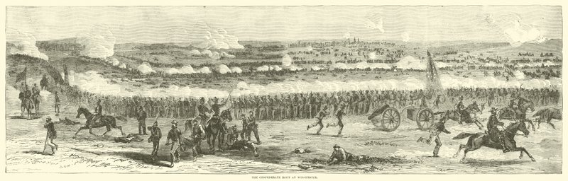 Confederate Rout Winchesterissä syyskuussa 1864 tekijältä American School