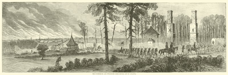 Neljästoista ja kahdeskymmenes joukko muutti Atlantasta marraskuussa 1864 tekijältä American School