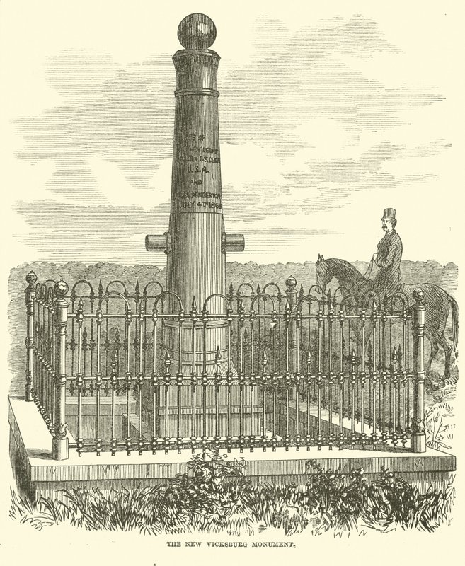 Uusi Vicksburgin monumentti, heinäkuu 1863 tekijältä American School
