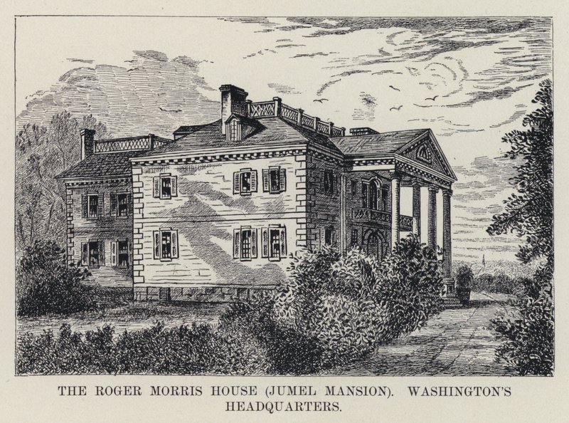 Roger Morris House, Jumel Mansion, Washingtonin päämaja (litho) tekijältä American School