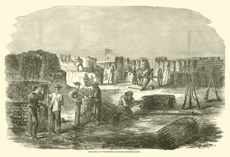 Vicksburgin piiritys, Battery Hickenlooper, kesäkuu 1863 tekijältä American School