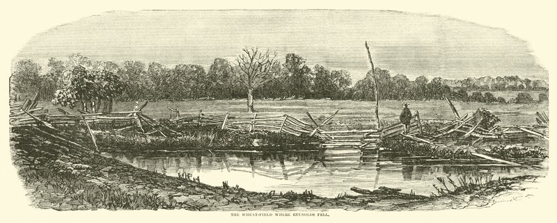 Vehnäpelto, jossa Reynolds kaatui, heinäkuussa 1863 tekijältä American School