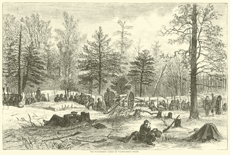 Erämaa, Wadsworthsin kuoleman kohtaus, toukokuu 1864 tekijältä American School