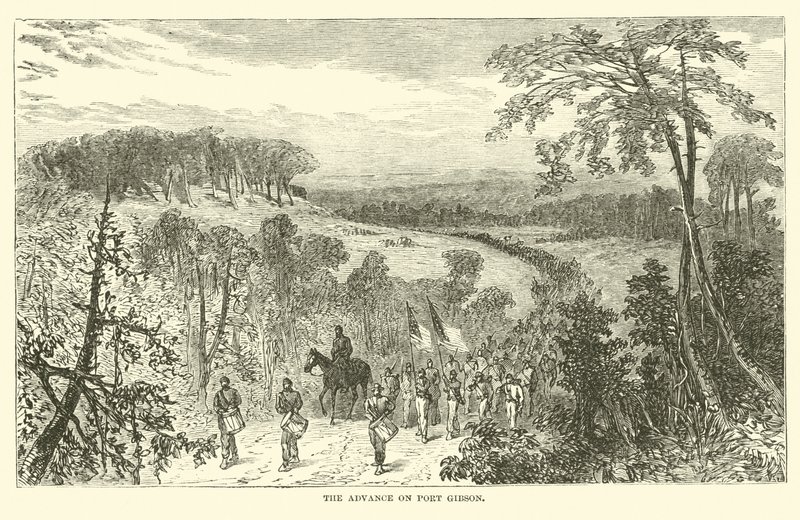 Ennakko Port Gibsonissa huhtikuussa 1863 tekijältä American School