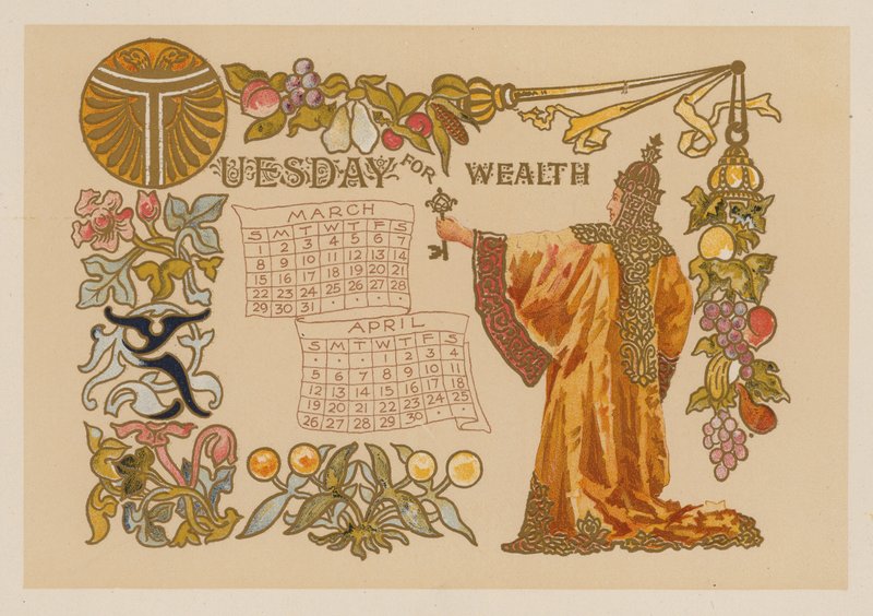 Tiistai rikkaus (chromolitho) tekijältä American School
