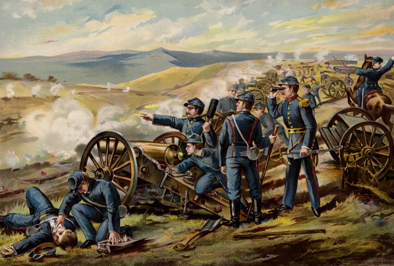 Yhdysvaltain armeija, kenttäpatterit, Malvern Hill tekijältä American School