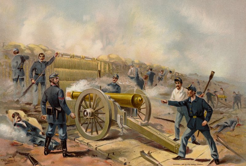 Yhdysvaltain armeija, piiritys- ja Barbette-tykit, Fort Haskell tekijältä American School