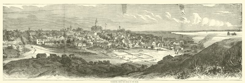 Vicksburg sen takana olevilta kukkuloilta toukokuussa 1863 tekijältä American School
