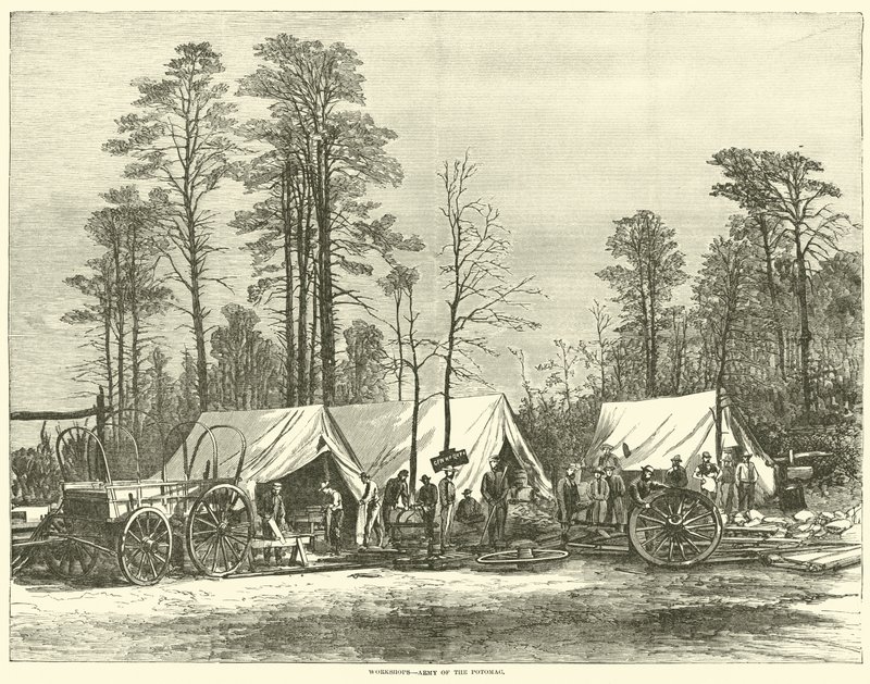 Työpajat, Potomacin armeija, toukokuu 1864 tekijältä American School