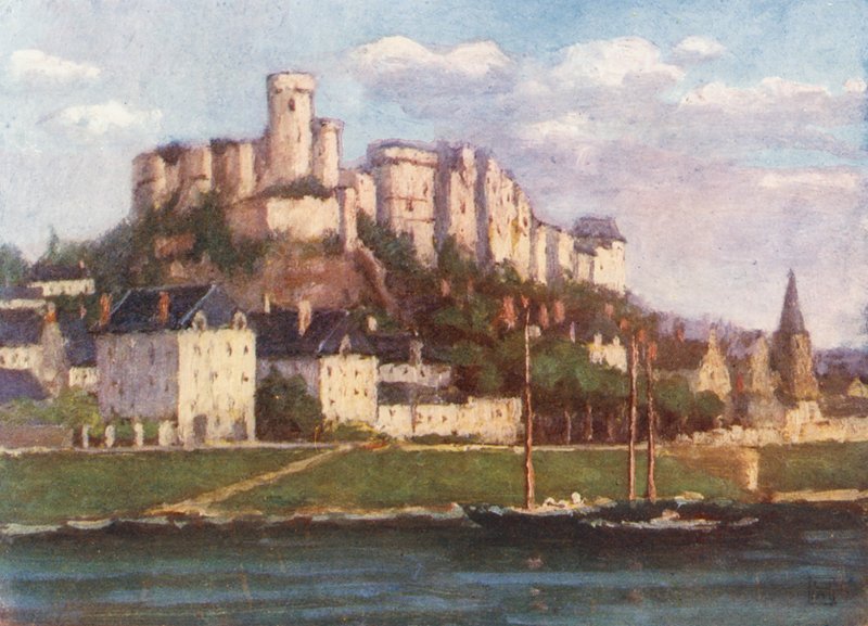 Chinon Viennen alueelta (värilitografia) tekijältä Amy B. Atkinson