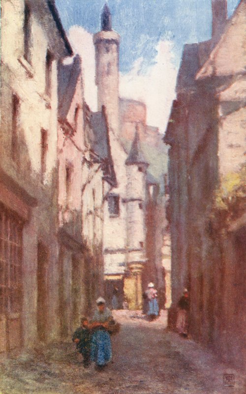 Rue du Grand Carroi, Chinon (värilitro). tekijältä Amy B. Atkinson