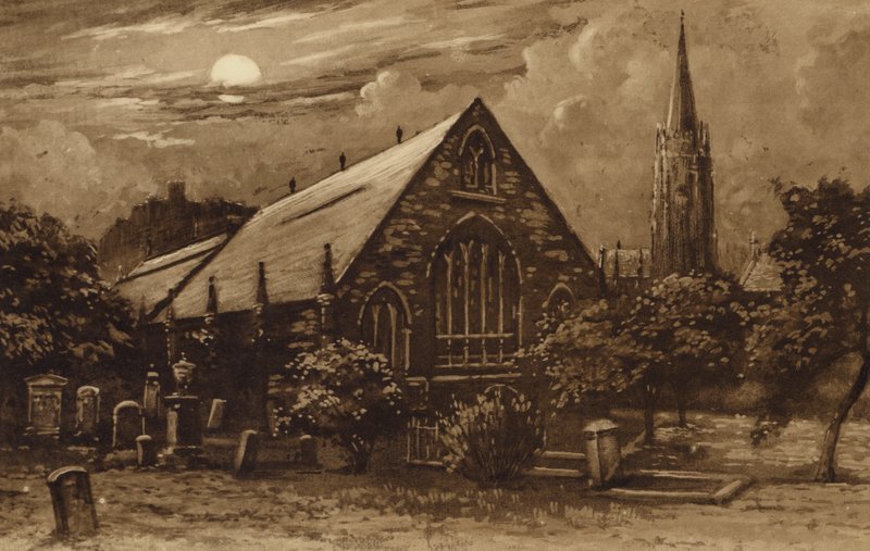 Edinburgh: Greyfriars Church (litho) tekijältä Andrew Allan