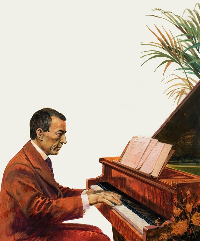 Rahmaninov soittaa pianoa tekijältä Andrew Howat