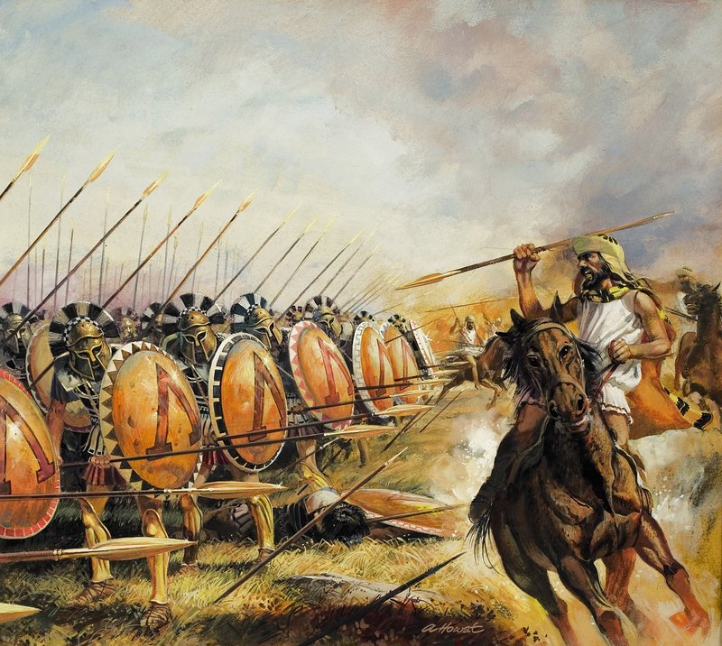 Spartan armeija (guassi paperille) tekijältä Andrew Howat
