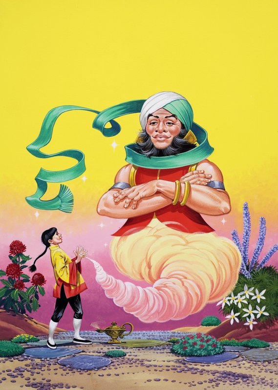 Aladdin ja hänen ihmeellinen lamppunsa tekijältä Angus McBride