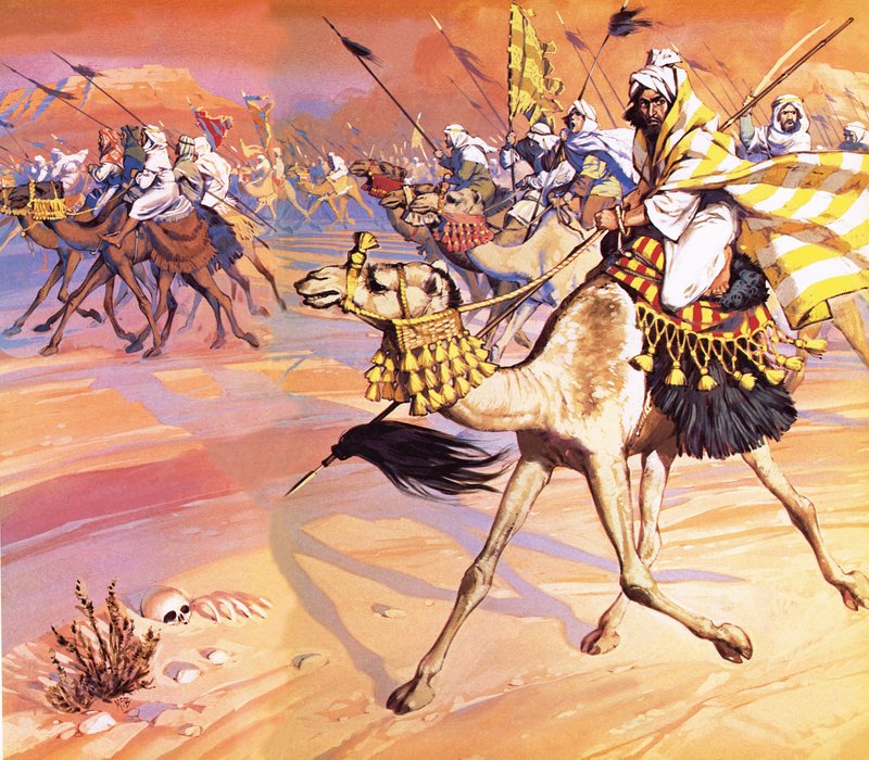 Arabit valuvat aavikon poikki tappamaan Mohamedin tekijältä Angus McBride