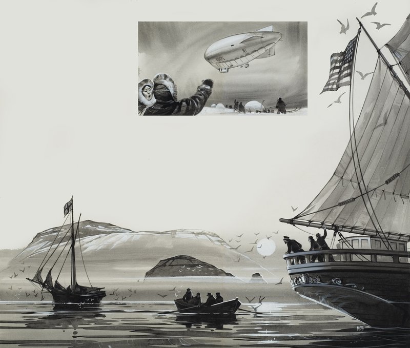Roald Amundsen (1872-1928) (guassi paperille) tekijältä Angus McBride