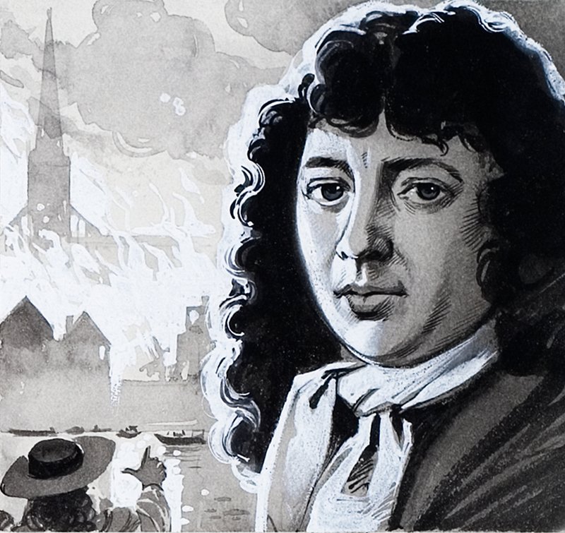 Samuel Pepys ja Lontoon suuri tulipalo tekijältä Angus McBride