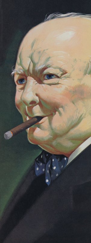Winston Churchill (värilitografia) tekijältä Angus McBride