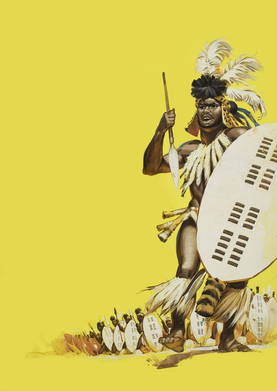 Zulu Warriors (guassi paperille) tekijältä Angus McBride