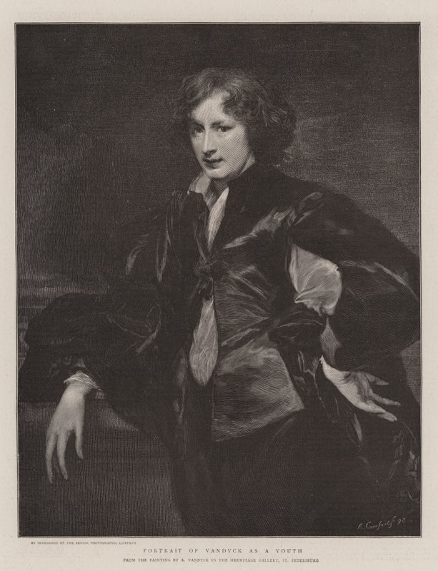 Muotokuva Vandyckista nuorena tekijältä Anthony van Dyck