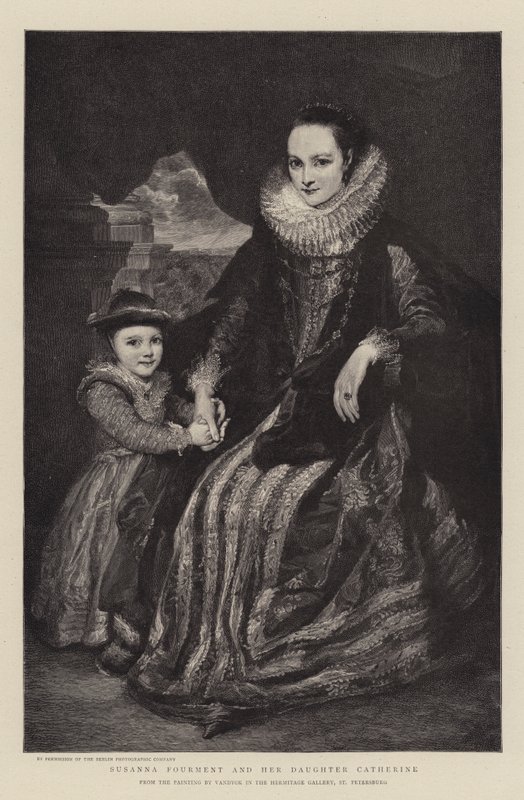 Susanna Fourment ja hänen tyttärensä Catherine tekijältä Anthony van Dyck