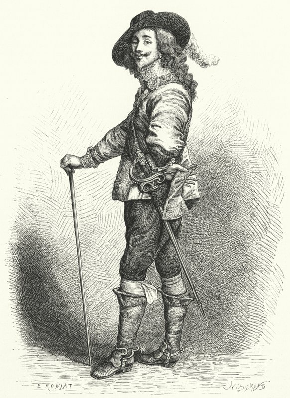 Charles I, Englannin, Skotlannin ja Irlannin kuningas (kaiverrus) tekijältä Anthony van (after) Dyck