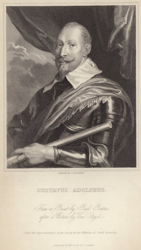 Ruotsin Kustaa Aadolf II. tekijältä Anthony van Dyck