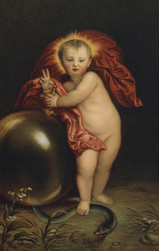 Jeesus murskaa käärmeen tekijältä Anthony van Dyck